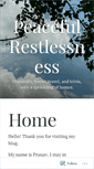 Mobile Screenshot of peacefulrestlessness.com