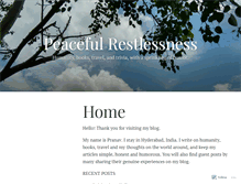 Tablet Screenshot of peacefulrestlessness.com